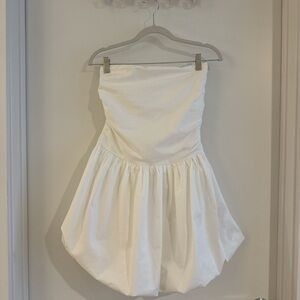 Illa Illa White Cloud Strapless Dress